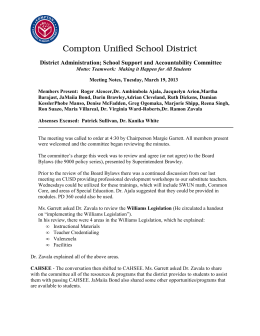 Meeting Notes - Compton Unified School District