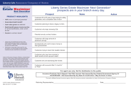 Liberty Series Estate Maximizer Next Generation® prospects are in