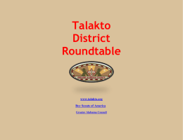 Round Table - Talakto District