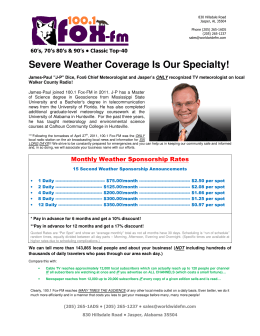Severe Weather Coverage Is Our Specialty!
