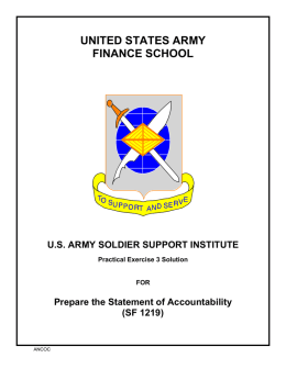 united states army finance school