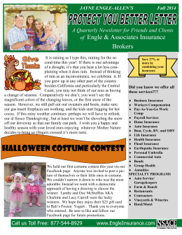 Fall 2014 newsletter