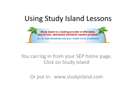 Using Study Island Lessons