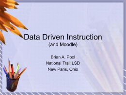 Data Driven Instruction and Moodle - Ed Tech Teach