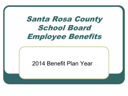 Employee Benefits - Santa Rosa County School District