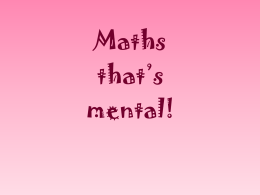 Maths-thats-Mental