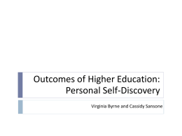 Assessment of Personal Self-Discovery