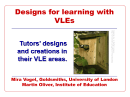 Presentation slides D4LVLE