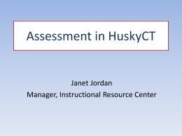 Assessment in HuskyCT