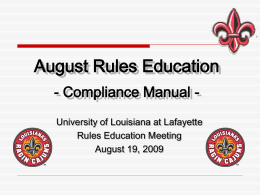 Compliance Policy Manual