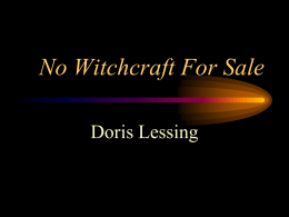 No Witchcraft For Sale