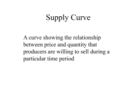 the law of supply - Oregon State University