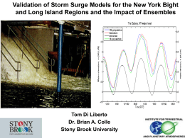 Validation of Storm Surge Models for the New York Bight and