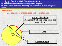 11-2 Chords and Arcs