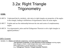 8.3: Right Triangle Trigonometry