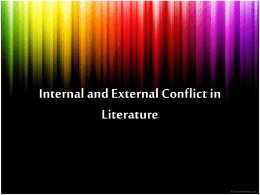 Internal and External Conflict in Literature