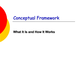 Conceptual Framework - Education Professional Standards Board