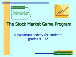 Stock Market Game Basics