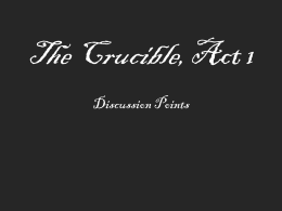 The Crucible, Act 1