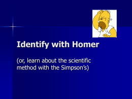 Simpsons Scientific Method
