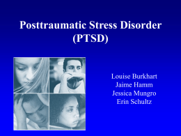 PowerPoint Presentation - Posttraumatic Stress Disorder (PTSD)