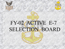 FY-02 ACTIVE E-7 SELECTION BOARD