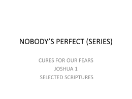 NOBODY`S PERFECT (SERIES)