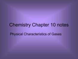 Chemistry Chapter 10 notes