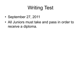 Georgia High School Writing Test (GHSWT)