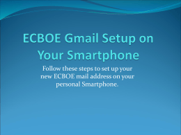 ECBOE Email Setup on Personal Devices