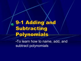 9-1AddSubPolynomials