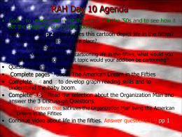 RAH Day 10 `07 Agenda life in fifties