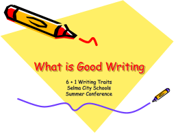What is Good Writing