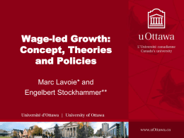 Concept, Theories and Policies - Geneva. w/ Engelbert Stockhammer