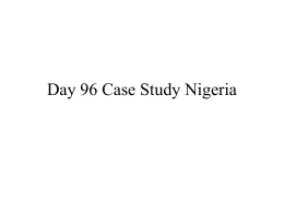 Nigerian Case Study - San Leandro Unified School District