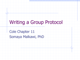 6 Group Protocols