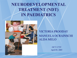 NEURODEVELOPMENTAL TREATMENT (NDT)