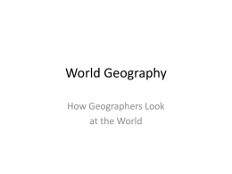 World Geography Basics