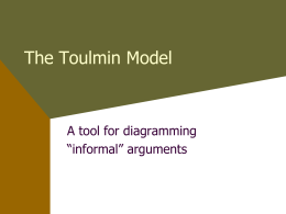 Toulmin Model PPT