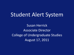 Academic Alert System