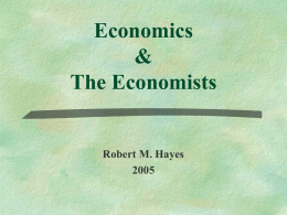 Economists - UCLA Department of Information Studies