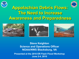 Appalachian Debris Flows
