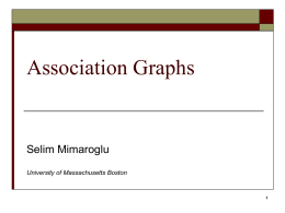 Association Graphs - University of Massachusetts Boston