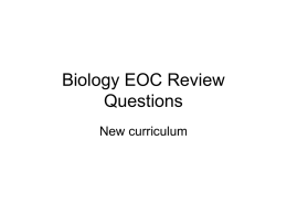 Biology EOC Review Questions1
