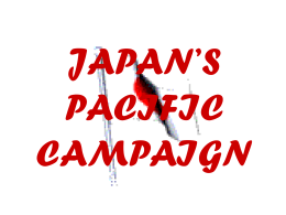 japan`s pacific campaign