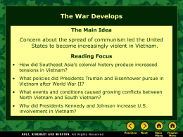 Lesson 29-1: The War Develops