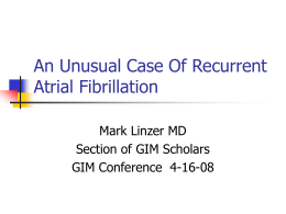 An Unusual Case Of Recurrent Atrial Fibrillation