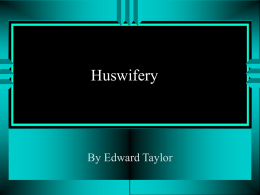 Huswifery - Mrs. Sullivan