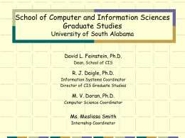 GRAD-SENIOR DESIGN - School of Computing
