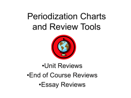 Periodization Charts as Review Tools